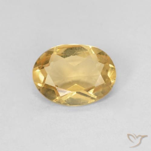 0.96ct Натуральный Светло-золотистый Берилл, Овал, Чистота VS