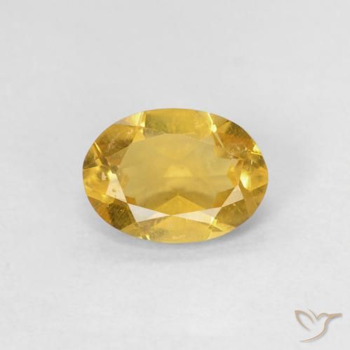 0.79ct Натуральный Золотой Берилл, Овал, Чистота VS