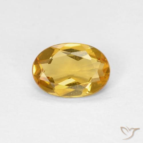 0.62ct Натуральный Золотой Берилл, Овал, Чистота VVS
