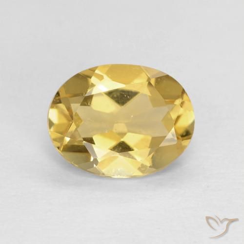 1.74ct Натуральный Среднее золото Берилл, Овал, Чистота VVS
