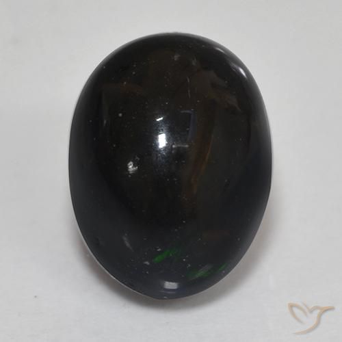 1.46ct Натуральный Многоцветный Черный опал, Овал, Непрозрачный