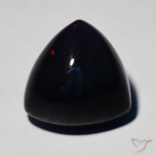 4.85ct Натуральный Многоцветный Черный опал, Триллион, Непрозрачный