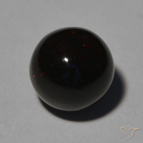 2.50ct Натуральный Многоцветный Черный опал, Сфера / Шар, Непрозрачный