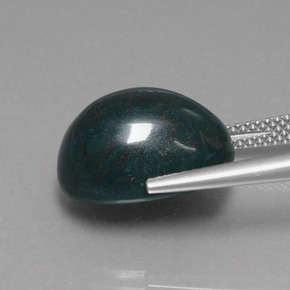 10.39 карата, натуральный Пятнисто-зеленый Кровавый Камень/Гелиотроп, Огранка Овал, Непрозрачный