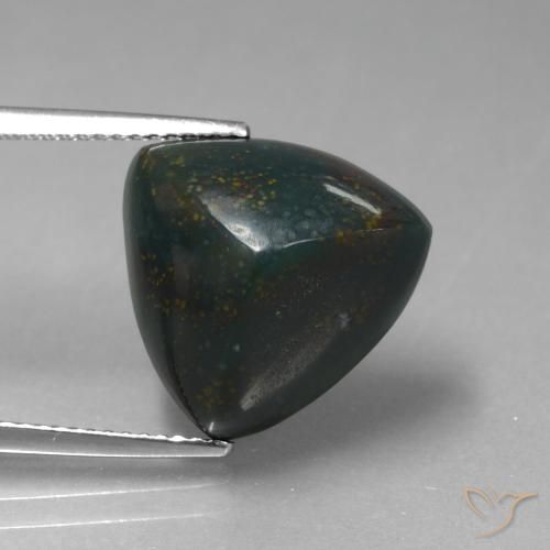 10.08ct Натуральный Многоцветный Кровавый Камень/Гелиотроп, Триллион, Непрозрачный