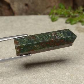 16.04 карата, натуральный Многоцветный Кровавый Камень/Гелиотроп, Необычная форма, Непрозрачный