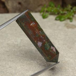 16.04 карата, натуральный Многоцветный Кровавый Камень/Гелиотроп, Необычная форма, Непрозрачный