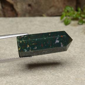 15.50 карата, натуральный Многоцветный Кровавый Камень/Гелиотроп, Необычная форма, Непрозрачный