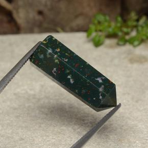 15.50 карата, натуральный Многоцветный Кровавый Камень/Гелиотроп, Необычная форма, Непрозрачный