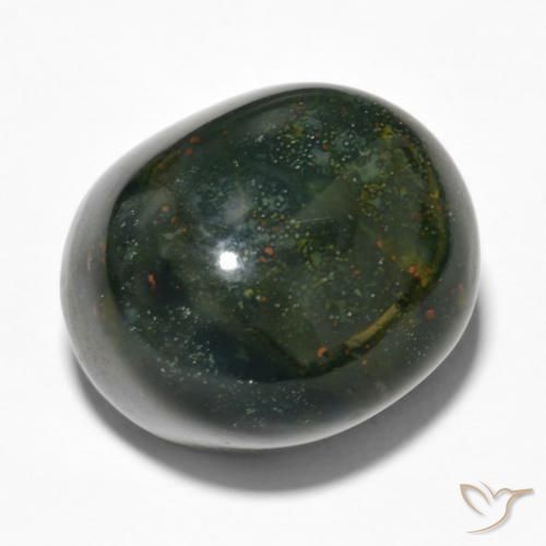28.48ct Натуральный Многоцветный Кровавый Камень/Гелиотроп, Овал, Непрозрачный