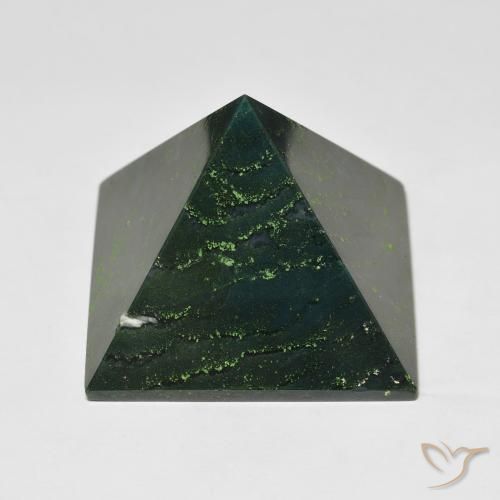 113.40ct Натуральный Темно-зеленый Кровавый Камень/Гелиотроп, Квадрат, Непрозрачный