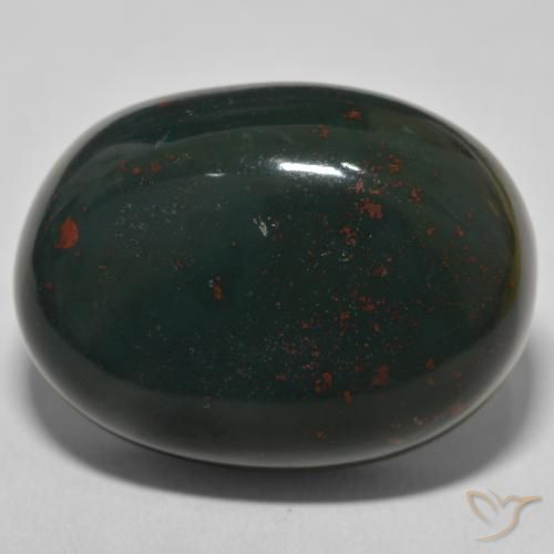 57.49ct Натуральный Зеленый различных оттенков Кровавый Камень/Гелиотроп, Овал, Непрозрачный