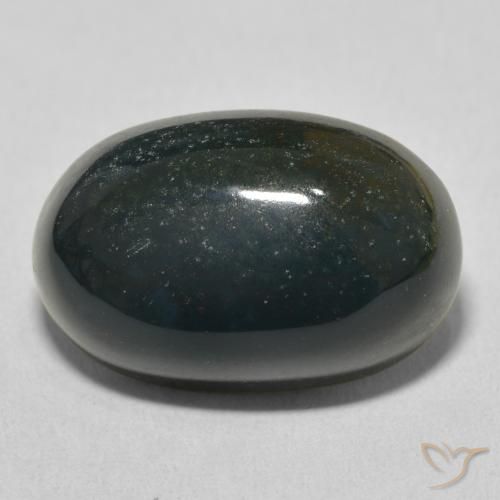 15.71ct Натуральный Травянисто-зелёный Кровавый Камень/Гелиотроп, Овал, Непрозрачный