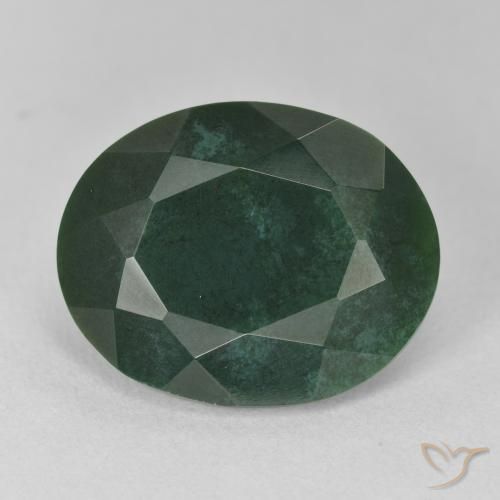 10.38ct Натуральный Зеленый различных оттенков Кровавый Камень/Гелиотроп, Овал, Непрозрачный