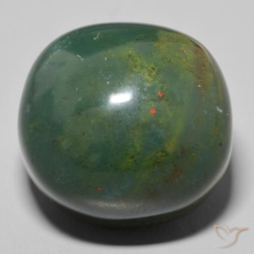 56.88ct Натуральный Зеленый с красным Кровавый Камень/Гелиотроп, Овал, Непрозрачный