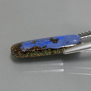 2.10 карата, натуральный Многоцветный Валунный опал, Необычная форма, Непрозрачный