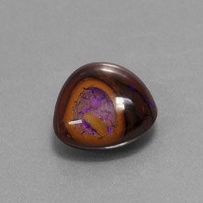 2.05 карата, натуральный Многоцветный Валунный опал, Форма груши, Непрозрачный