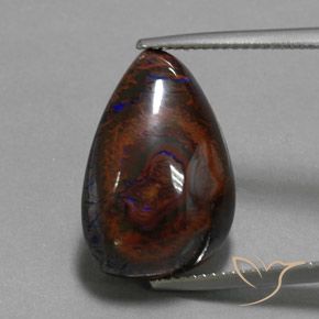 17.55ct Натуральный Многоцветный Валунный опал, причудливая, Непрозрачный