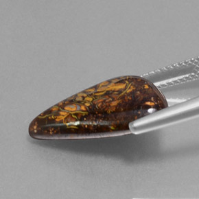 9.50 карата, натуральный Многоцветный Валунный опал, Необычная форма, Непрозрачный