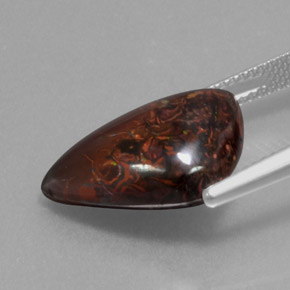 9.92 карата, натуральный Многоцветный Валунный опал, Необычная форма, Непрозрачный