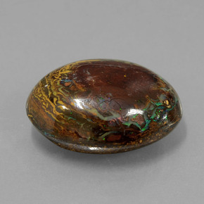 11.56 карата, натуральный Многоцветный Валунный опал, Необычная форма, Непрозрачный