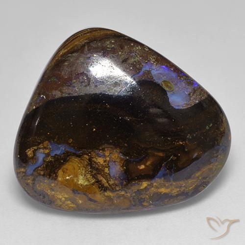18.73ct Натуральный Многоцветный Валунный опал, причудливая, Непрозрачный