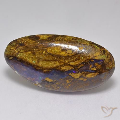20.80ct Натуральный Многоцветный Валунный опал, причудливая, Непрозрачный