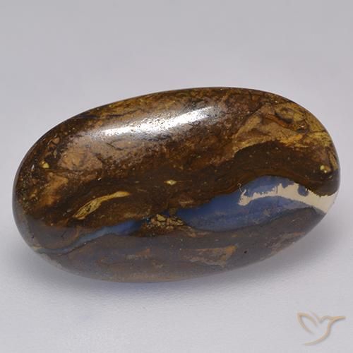 9.66ct Натуральный Многоцветный Валунный опал, Овал, Непрозрачный