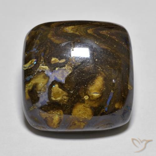 21.39ct Натуральный Многоцветный Валунный опал, Подушка, Непрозрачный