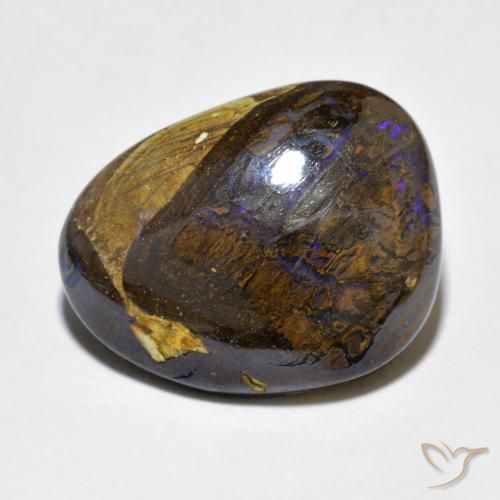 9.35ct Натуральный Многоцветный Валунный опал, причудливая, Непрозрачный
