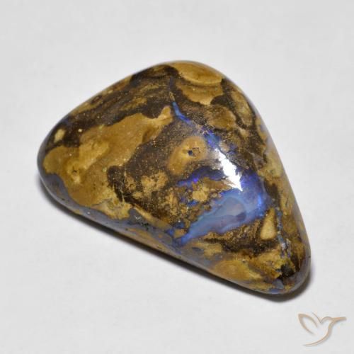 12.51ct Натуральный Многоцветный Валунный опал, причудливая, Непрозрачный