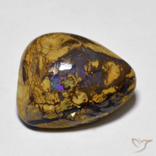 11.19ct Натуральный Многоцветный Валунный опал, причудливая, Непрозрачный
