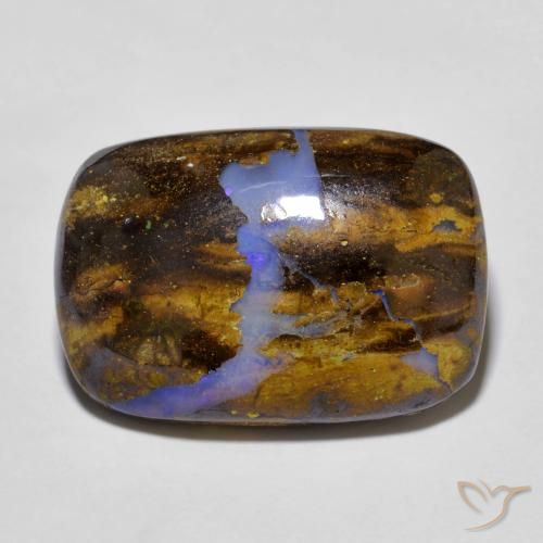 14.98ct Натуральный Многоцветный Валунный опал, Подушка, Непрозрачный