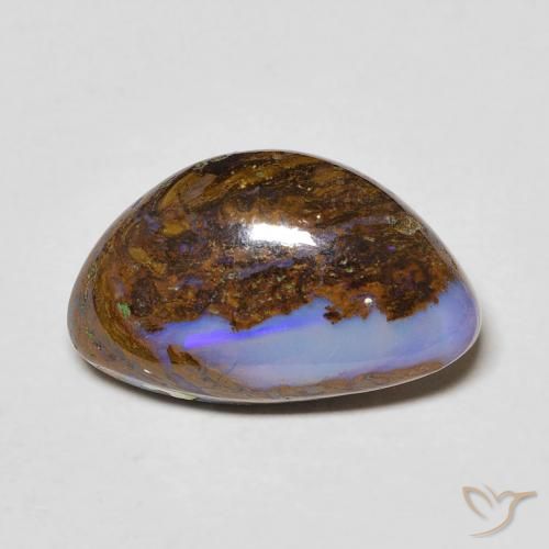 4.92ct Натуральный Многоцветный Валунный опал, причудливая, Непрозрачный