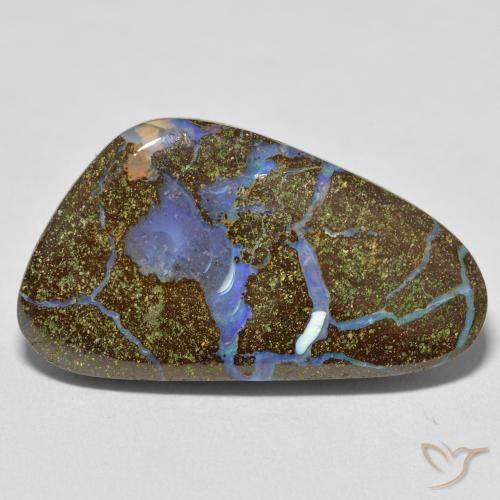 22.81ct Натуральный Многоцветный Валунный опал, причудливая, Непрозрачный