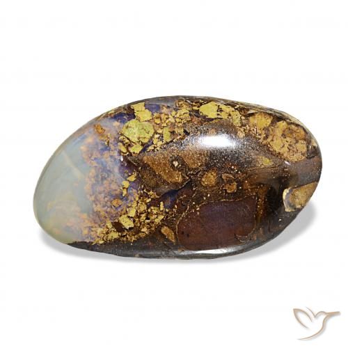 6.91 карата, натуральный Многоцветный Валунный опал, причудливая, Непрозрачный