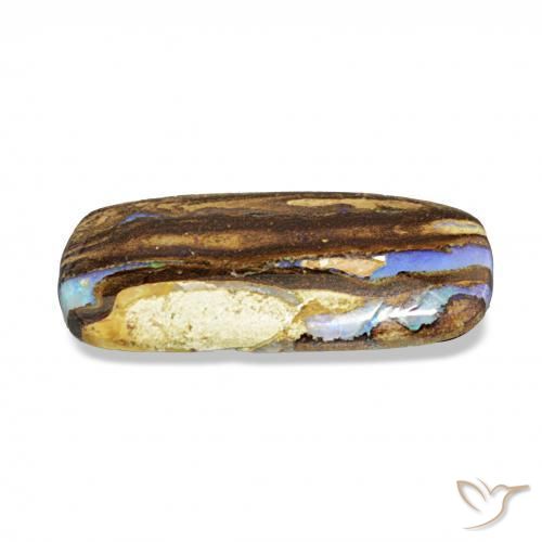 4.57 карата, натуральный Многоцветный Валунный опал, Подушка, Непрозрачный