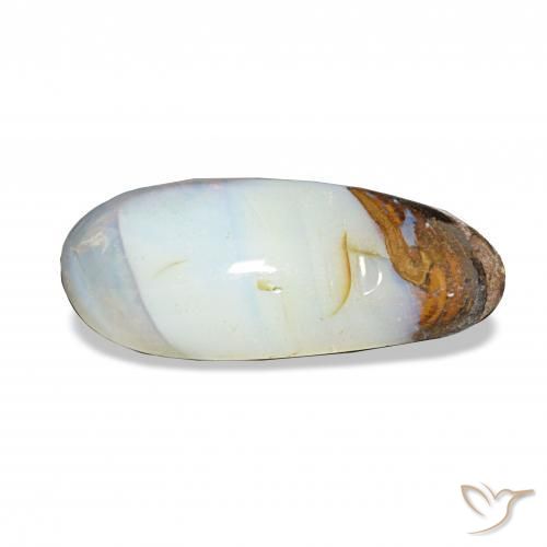 5.79 карата, натуральный Многоцветный Валунный опал, причудливая, Непрозрачный