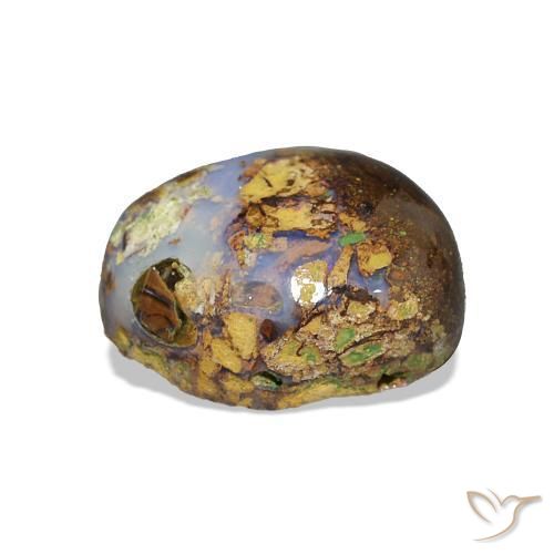 2.03 карата, натуральный Многоцветный Валунный опал, причудливая, Непрозрачный