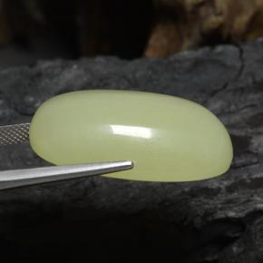 50.49 карата, натуральный Светло-желтый Кальцит, Подушка Крой, Полупрозрачный