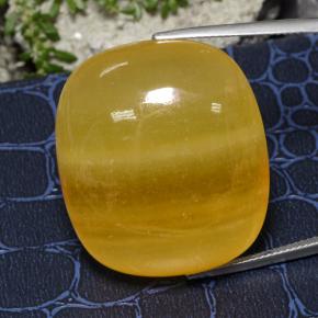 100.93 карата, натуральный Оранжевый Кальцит, Подушка Крой, Полупрозрачный