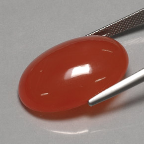 25.35 карата, натуральный Красно-оранжевый Сердолик, Прозрачный, Полупрозрачный