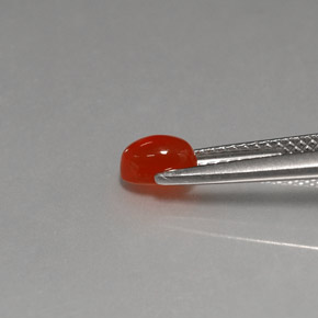 0.57 карата, натуральный Красно-оранжевый Сердолик, Прозрачный, Полупрозрачный