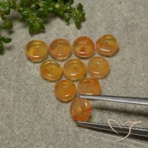 4.06 карата, натуральный Абрикос Апельсин Сердолик, Необычная форма, Полупрозрачный