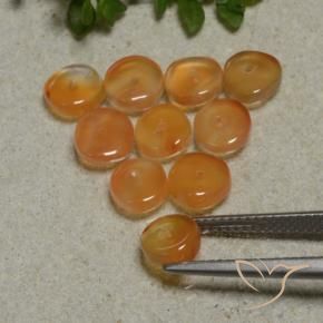 7.53 карата, натуральный Темно-оранжевый Сердолик, Необычная форма, Полупрозрачный