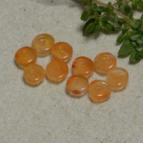 4.51 карата, натуральный Темно-оранжевый Сердолик, Необычная форма, Полупрозрачный