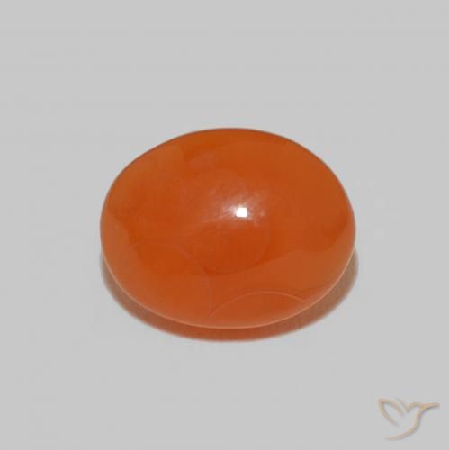 2.18ct Натуральный Темно-красновато-оранжевый Сердолик, Овал, Непрозрачный