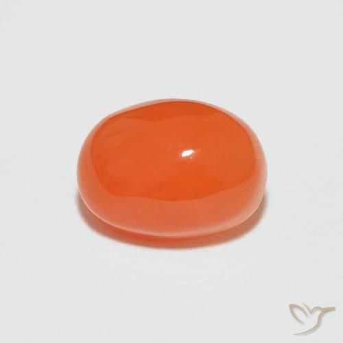 1.89ct Натуральный Темно-красновато-оранжевый Сердолик, Овал, Непрозрачный