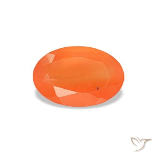 0.38ct Натуральный Средний апельсин Сердолик, Овал, Прозрачный, Photo A