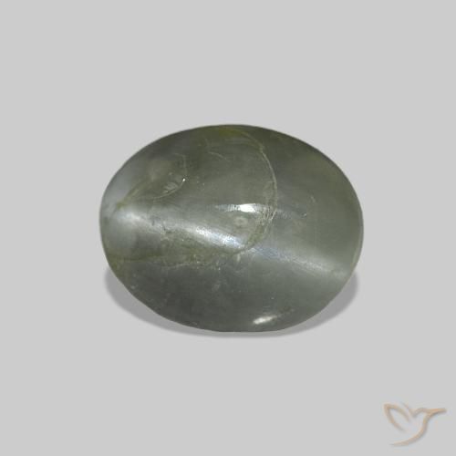 0.94 карата, натуральный Средний зеленый Cat's Eye Alexandrite, Овал, Непрозрачный